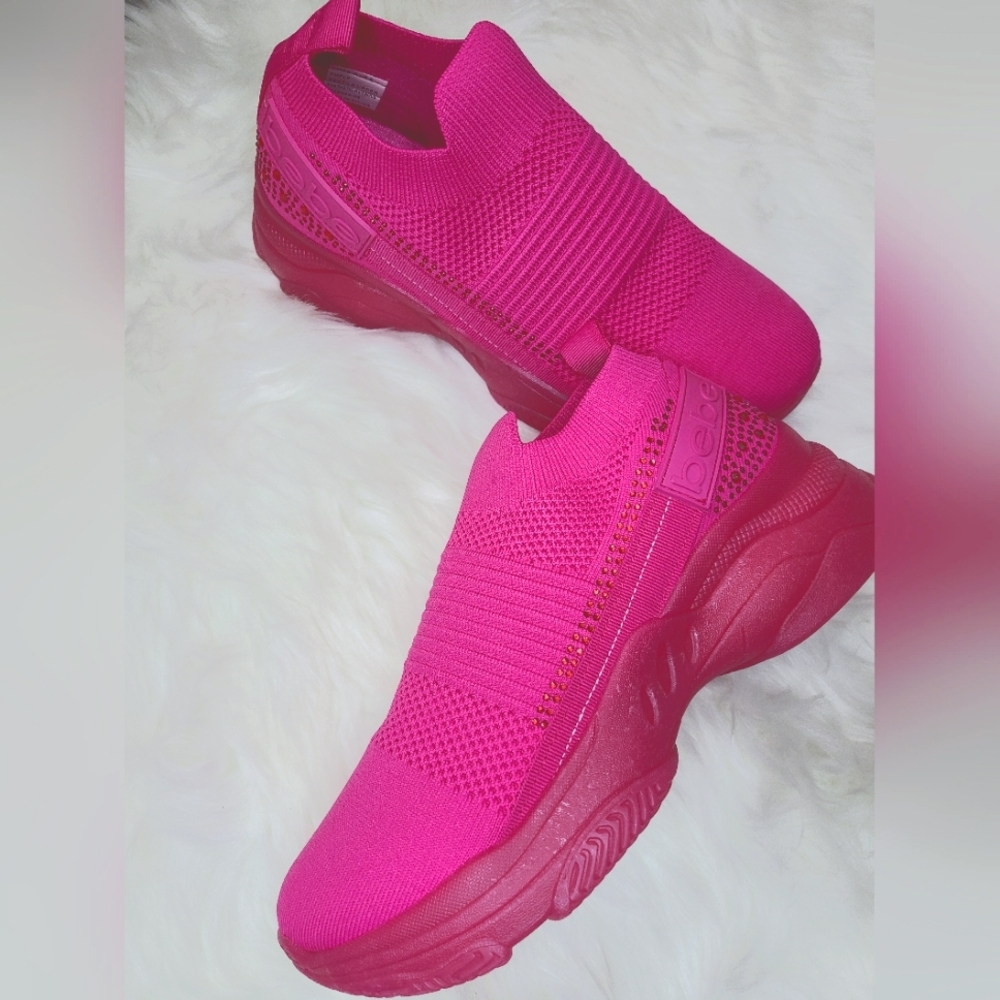 SZ 9 Bebe Sport Fuschia Pink Amaris Sneakers